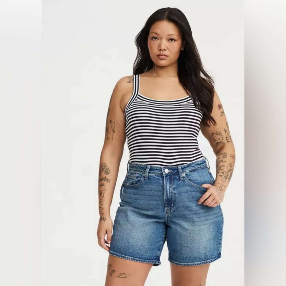Torrid 7'' High-Rise Dad Denim Short